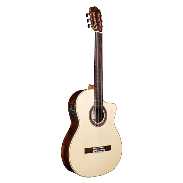 Cordoba GK Studio Negra Cutaway Flamenco Acoustic-Electric Nylon String Guitar, Iberia Series