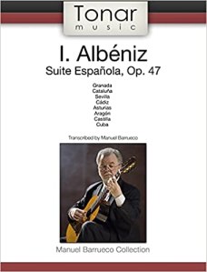 Albeniz Suite Espanola Op.47 Guitar arrangement by Barrueco book cover