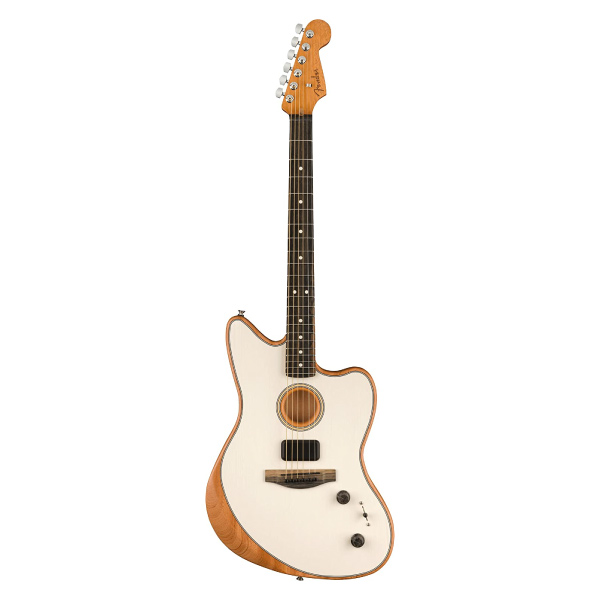 Fender Acoustasonic Jazzmaster Acoustic-Electric Guitar (White)