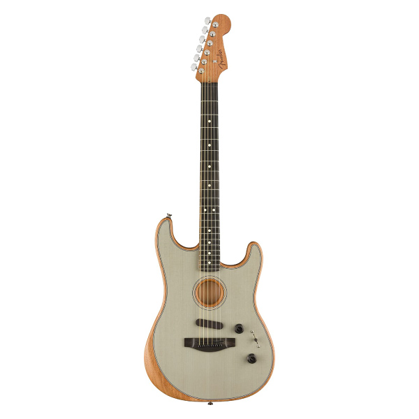 Fender Acoustasonic Stratocaster Acoustic-Electric Guitar (Transparent Sonic Blue)