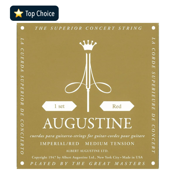 Pack of Augustine Imperial red classical guitar strings