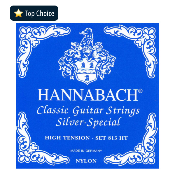 Pack of Hannabach 815 ht (High Tension) classical guitar strings
