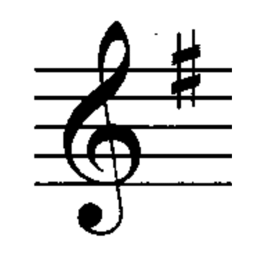 Example of key signature in treble clef (G Major or E Minor)