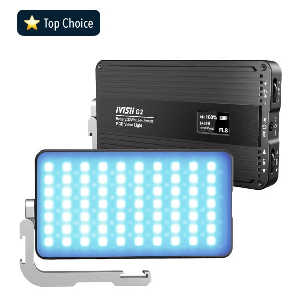 IVISII G2 RGB Portable Light (Multicolored for Ambiance) Fill Light and or Edge Light