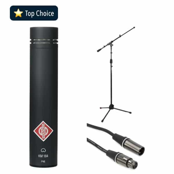Neumann KM 184 Black Package - Stand and Cable